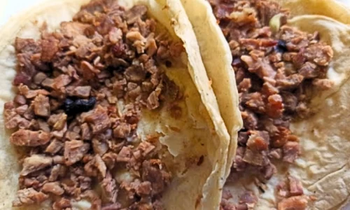 tacos al carbon de arrachera